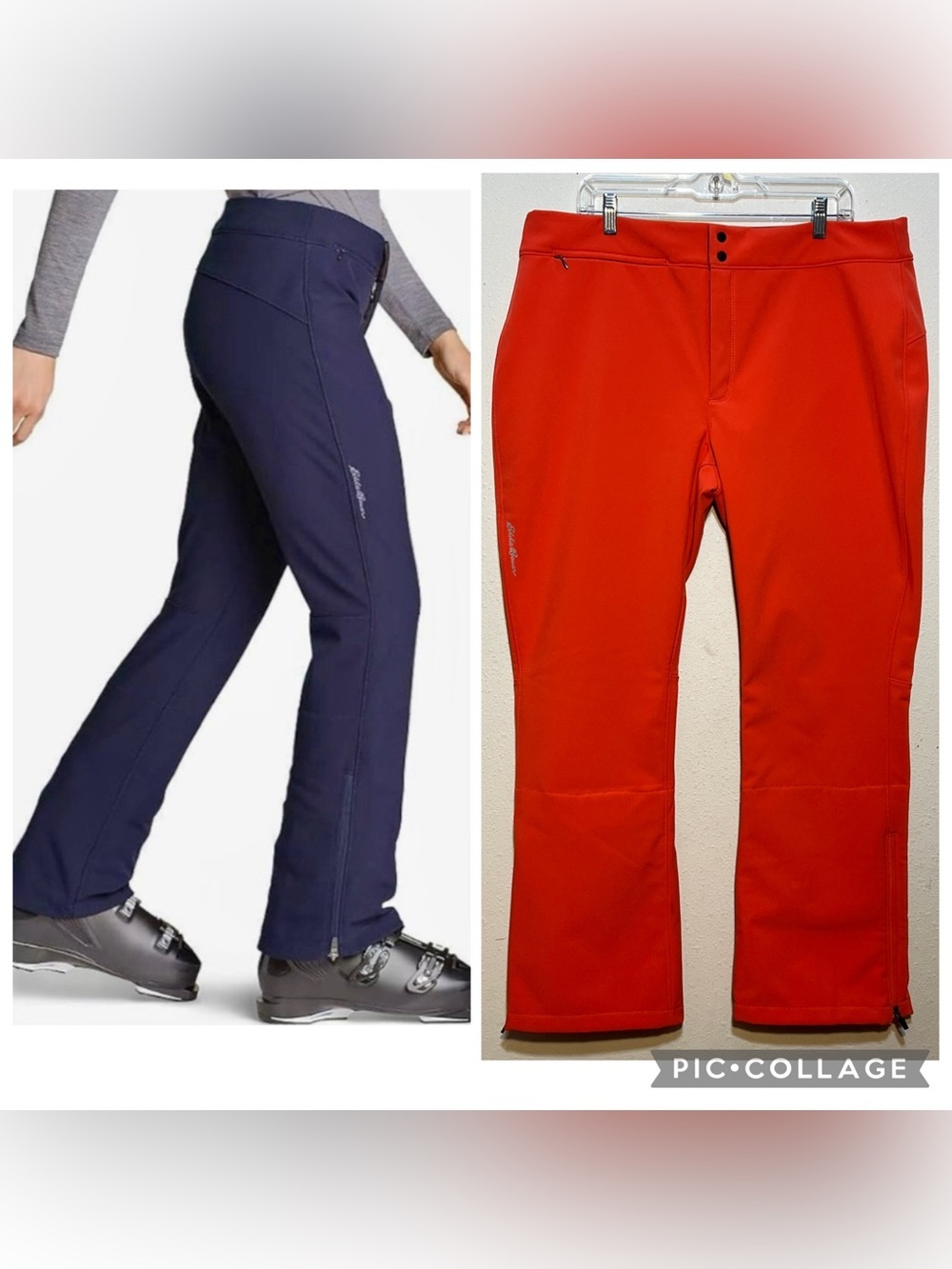 Eddie Bauer NWT Alpenglow Stretch Ski Pants Snow Pants Straight Flare Size XL